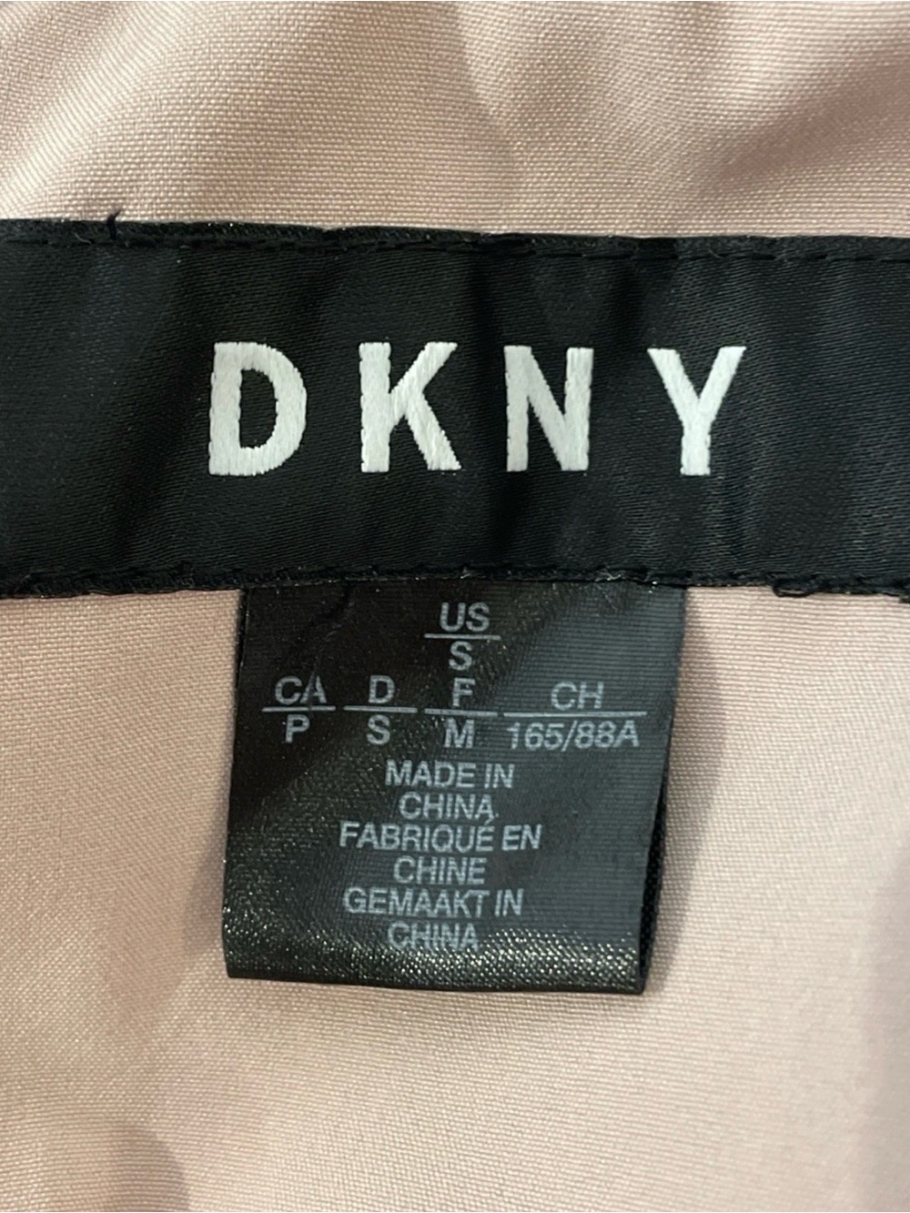 DKNY Blush Pink Trench Coat with Hood - Picture 8 of 9